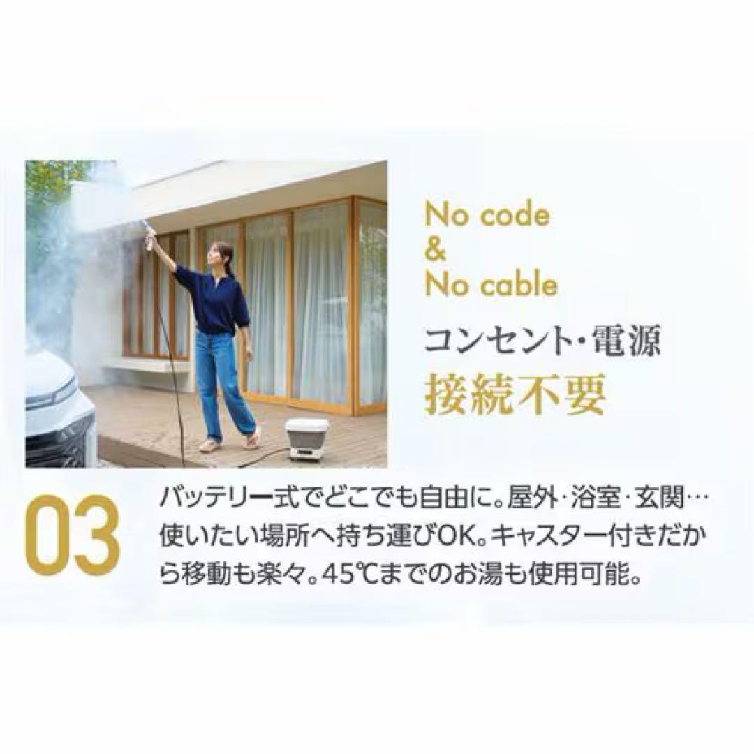 【新品未使用】サイエンス ポータブル 高圧洗浄機 ミラブル アクアブラスト