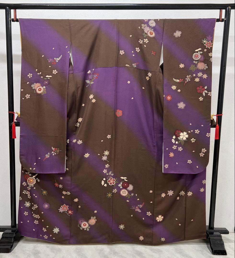 振り袖　フルセット　別誂長襦袢　大正ロマン　くすみ系小物類　刺繍入り　822