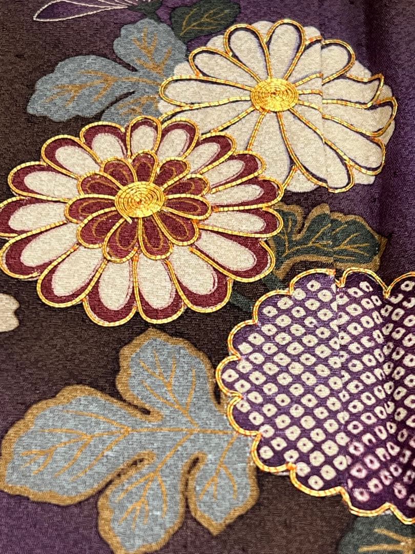 振り袖　フルセット　別誂長襦袢　大正ロマン　くすみ系小物類　刺繍入り　822