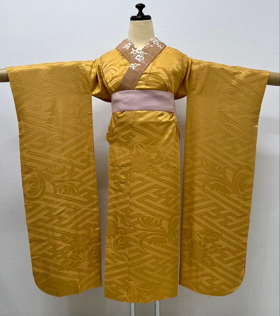 振り袖　フルセット　別誂長襦袢　大正ロマン　くすみ系小物類　刺繍入り　822