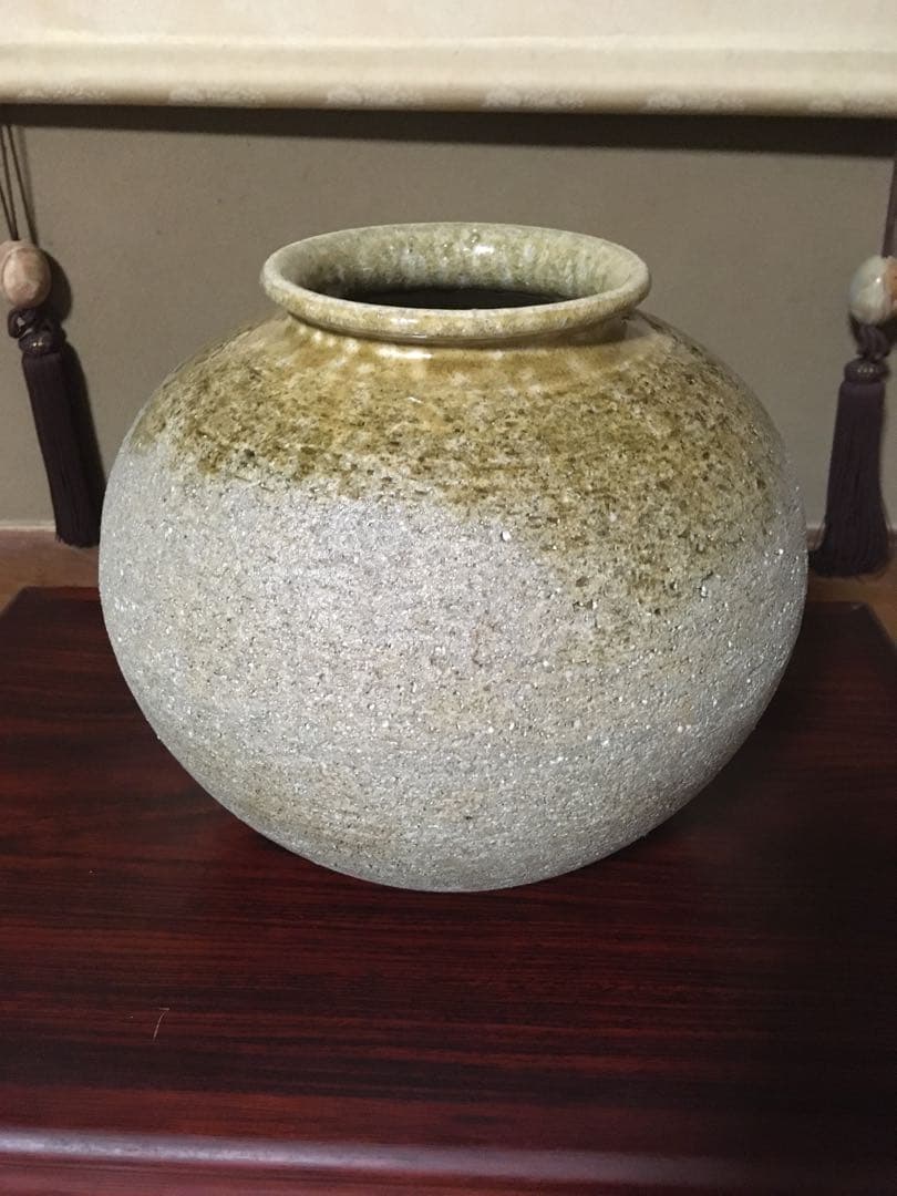 信楽焼 作（三彩作） 花瓶 花器 花立て 壺 陶器