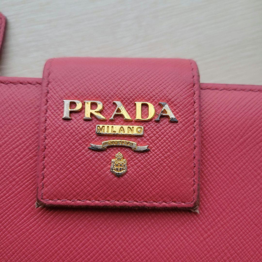 PRADA PEONIA サフィアーノ ピンク 財布 カード大容量 キーケース