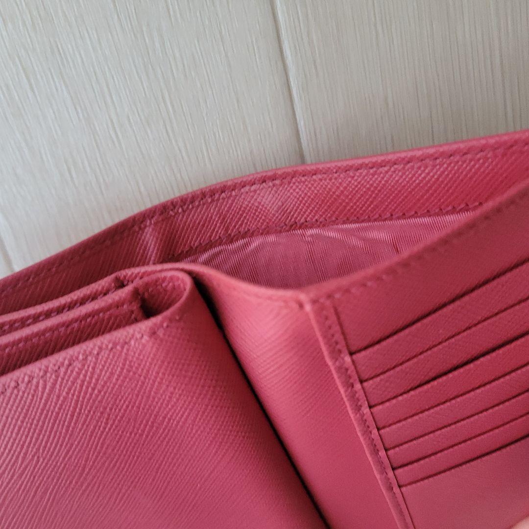 PRADA PEONIA サフィアーノ ピンク 財布 カード大容量 キーケース