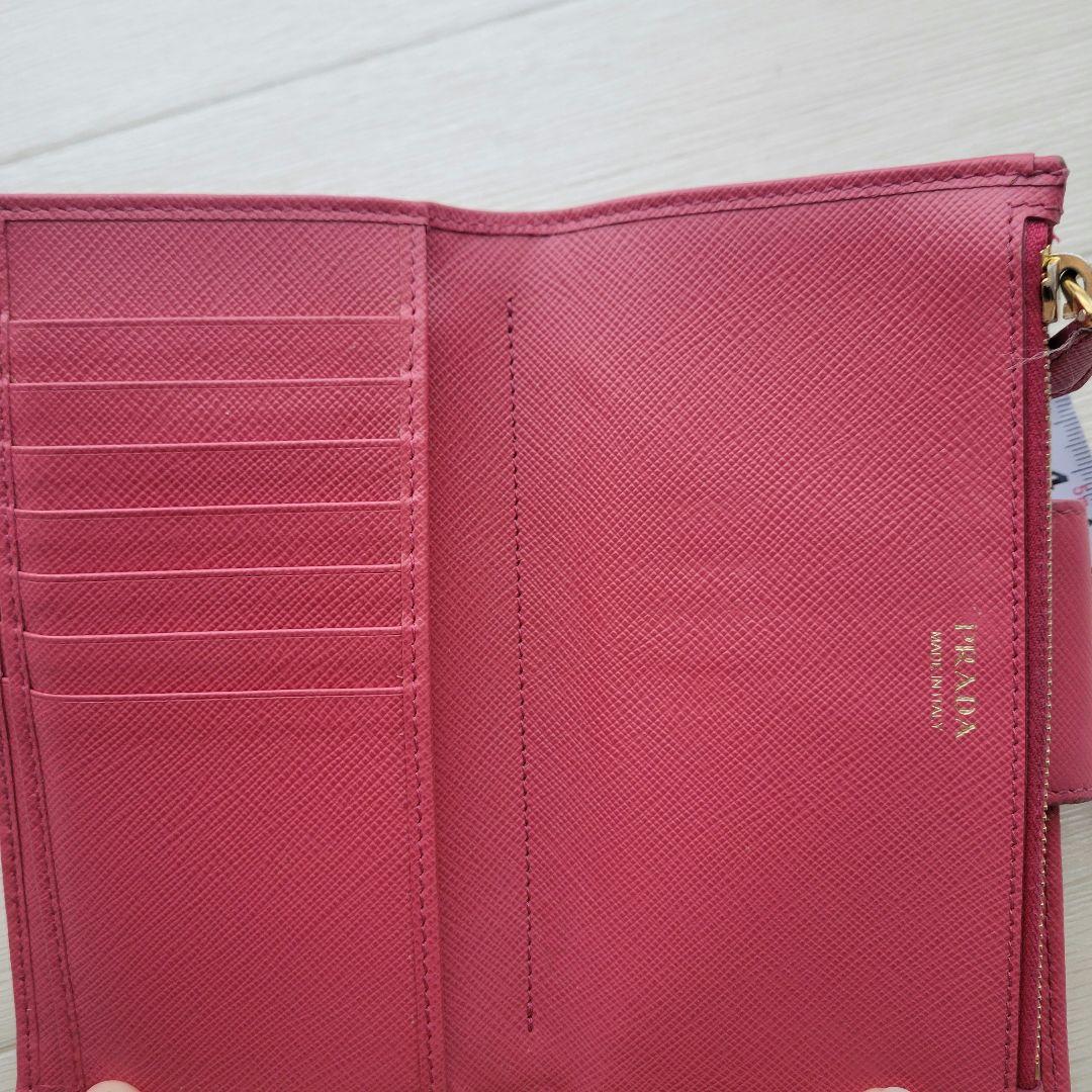 PRADA PEONIA サフィアーノ ピンク 財布 カード大容量 キーケース