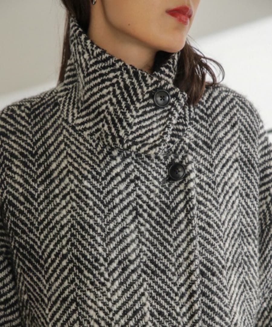 ROSE BUD mici ツィードロングコート
