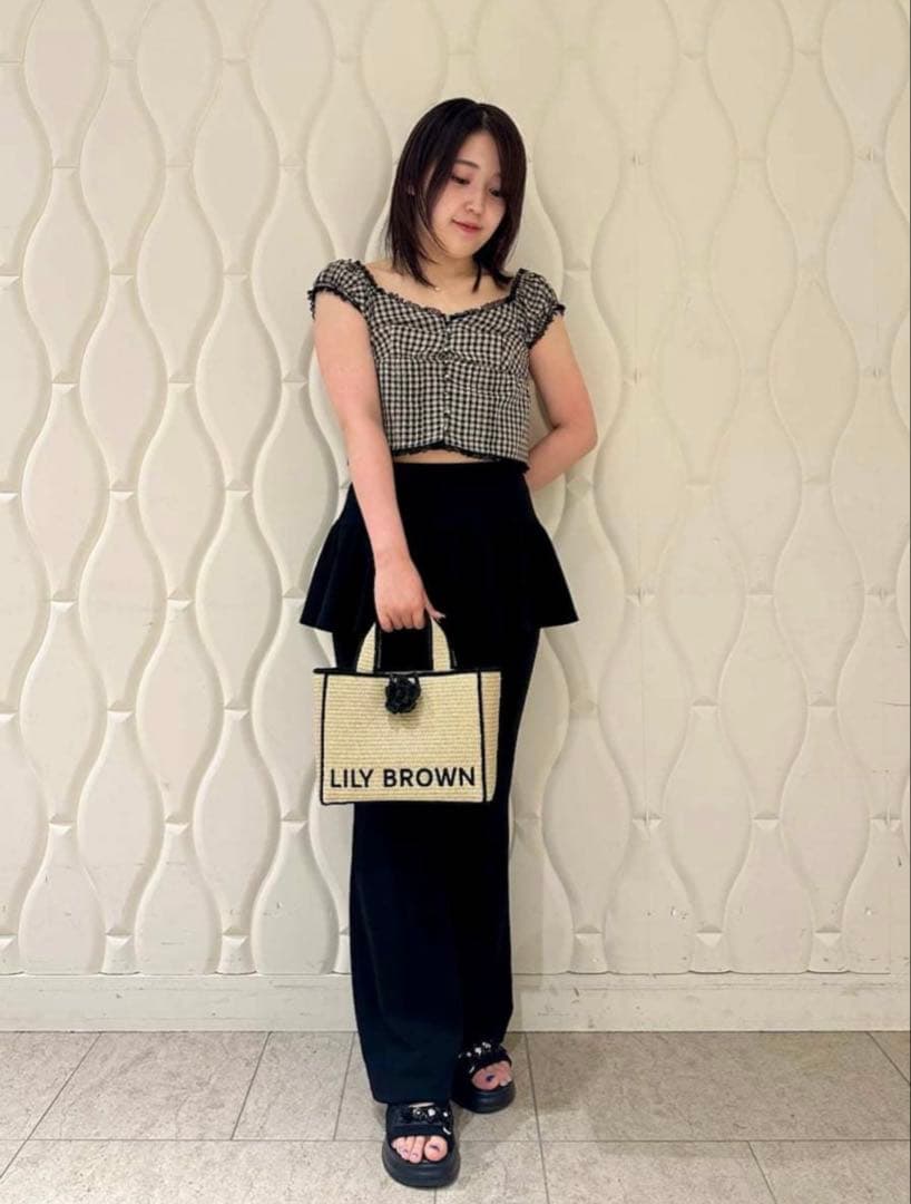 LILY BROWN レイヤードフレアパンツ