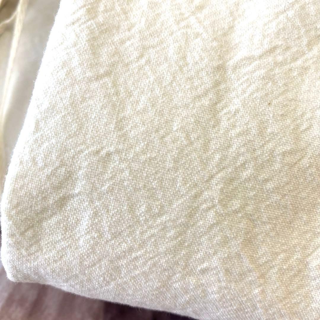 無印良品　綿洗いざらし平織ノンプリーツカーテン　オフ白　100×178 2枚