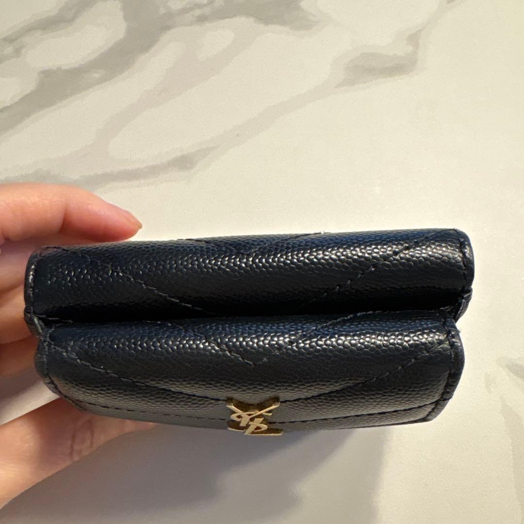 美品！サンローラン YSL 三つ折り財布 ブラック即購入OK！