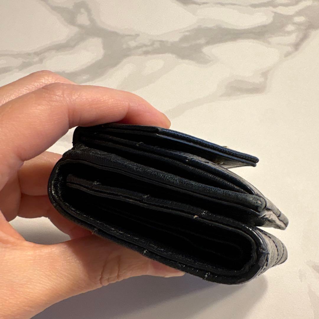 美品！サンローラン YSL 三つ折り財布 ブラック即購入OK！