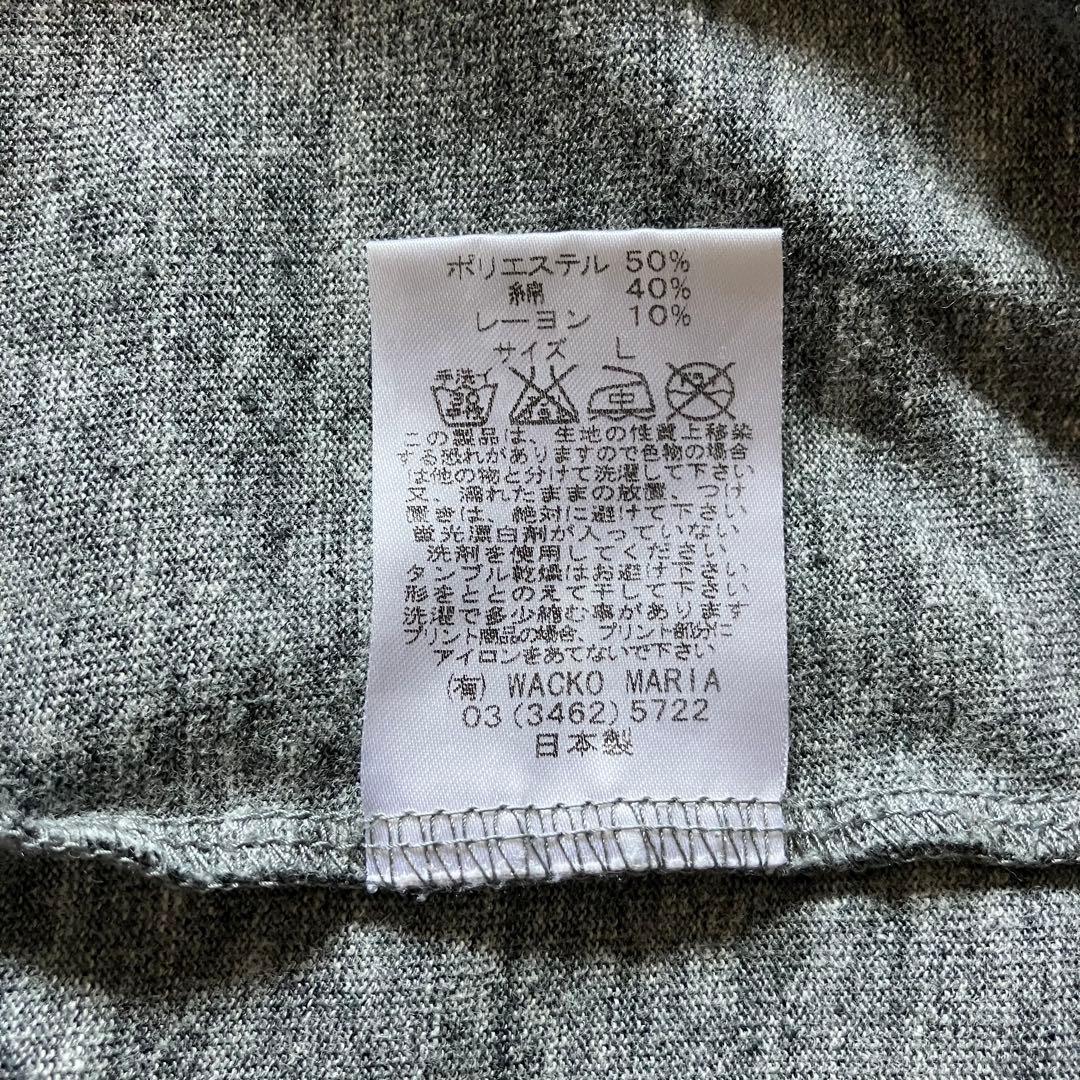 希少 初期タグ ワコマリア プレイングマリアtシャツ 杢グレー L