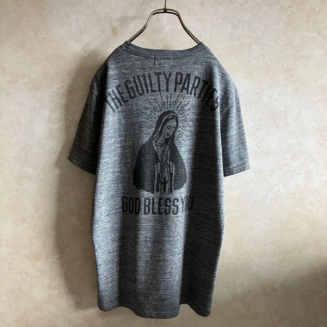 希少 初期タグ ワコマリア プレイングマリアtシャツ 杢グレー L
