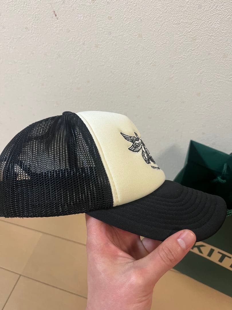 KITH メッシュキャップ ブラック ホワイトロゴ