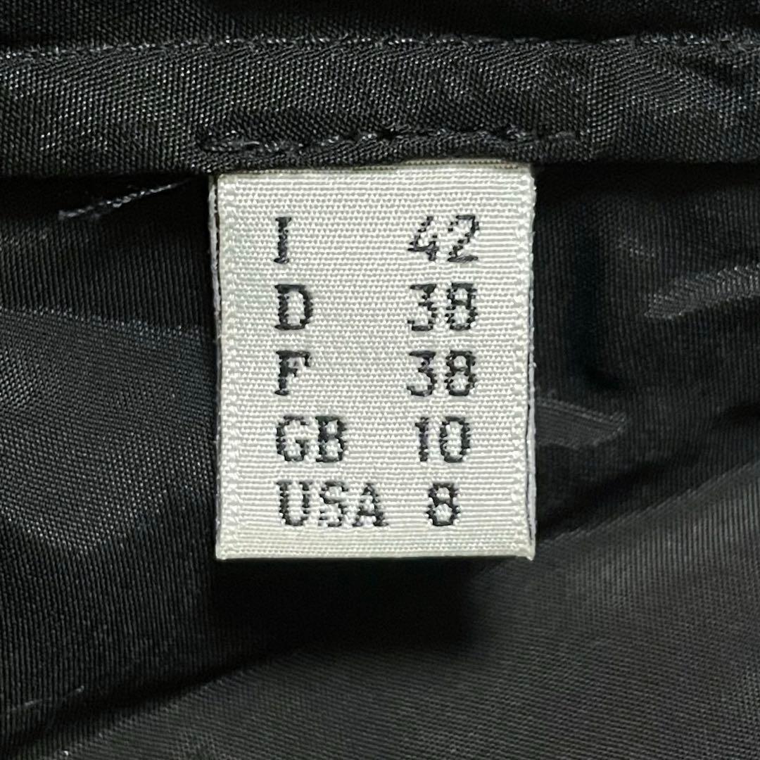 モスキーノ フリル変形 チェック 長袖シャツ ワンピース ドレス 42 L〜XL