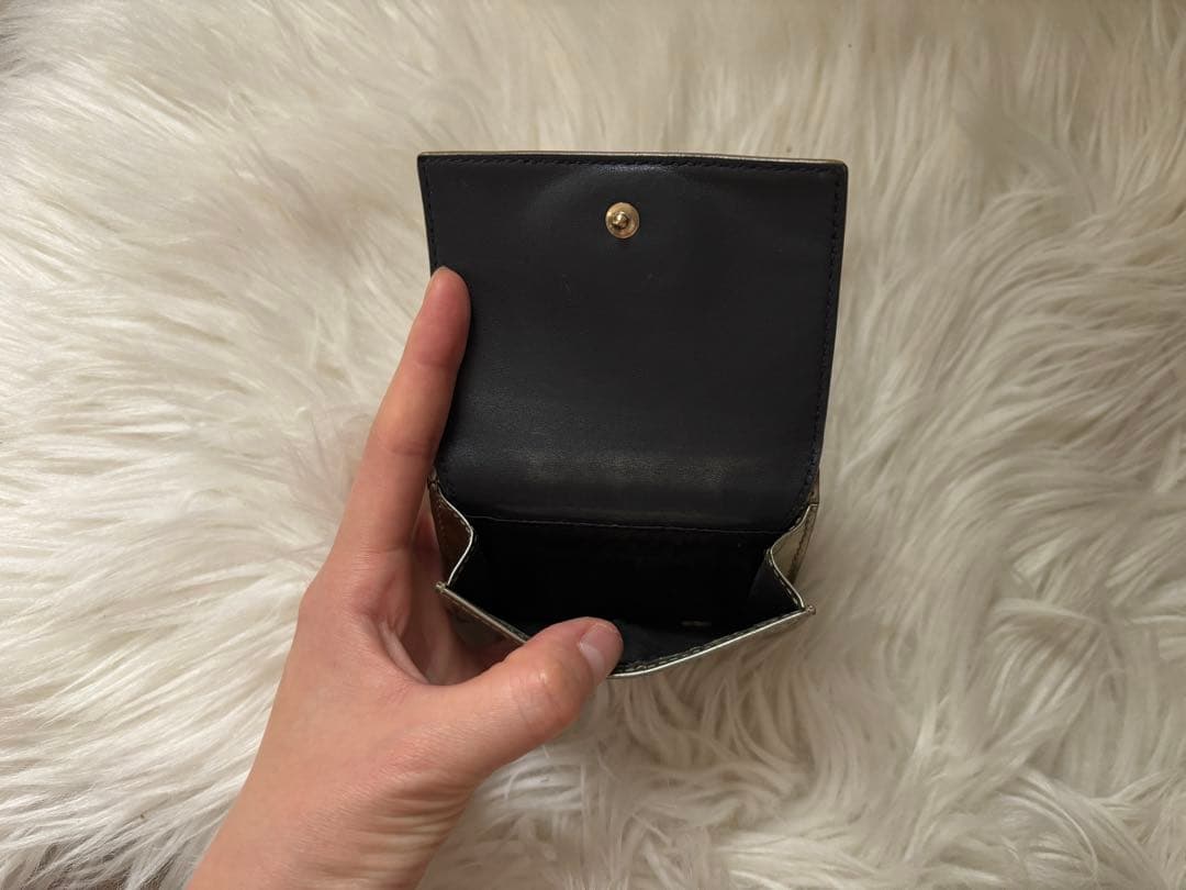 Christian Dior ゴールド ミニ財布