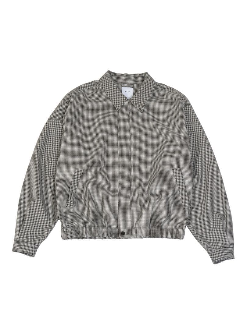 ジャケット・アウター OVY KAJA HOUNDSTOOTH HARRINGTON JACKET