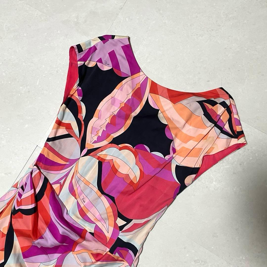 エミリオプッチ EMILIO PUCCI ワンピース ノースリーブ プッチ柄