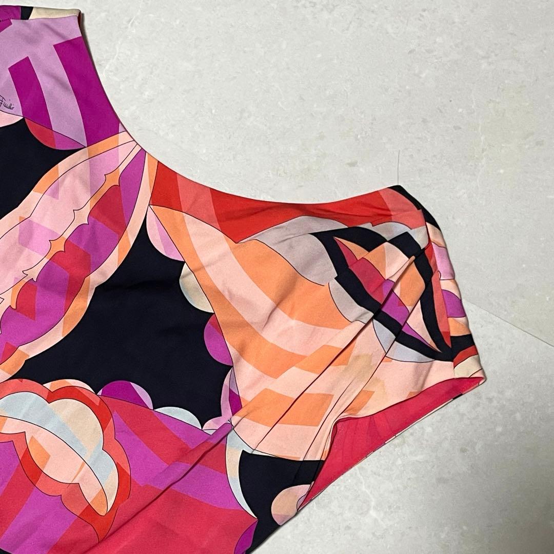 エミリオプッチ EMILIO PUCCI ワンピース ノースリーブ プッチ柄