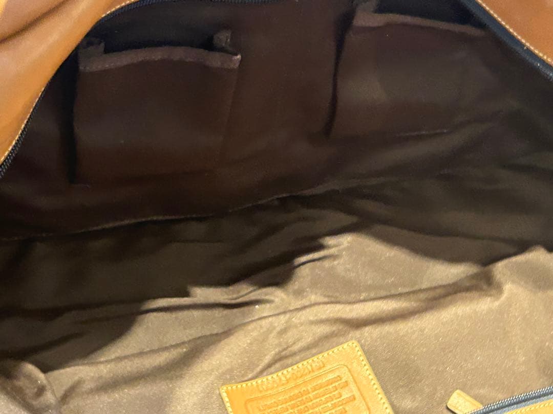 COACH コーチ F70561 ボストンバッグ レザー ブラウン×ネイビー