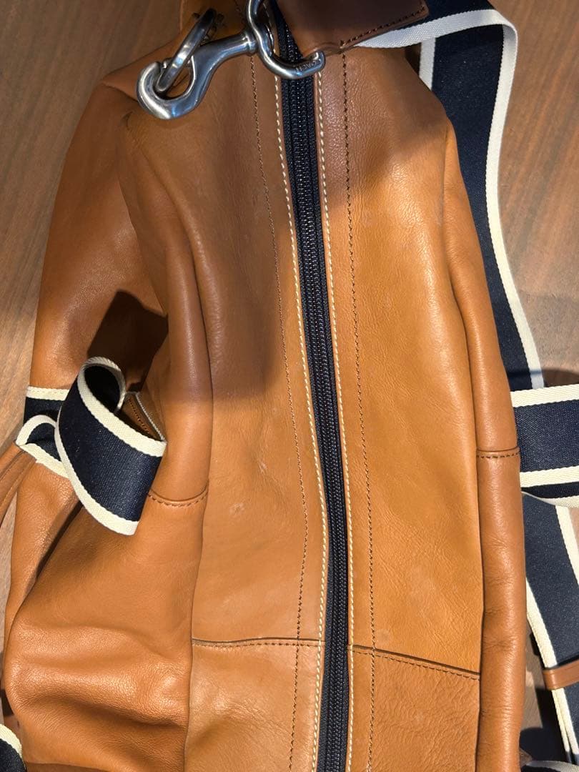 COACH コーチ F70561 ボストンバッグ レザー ブラウン×ネイビー