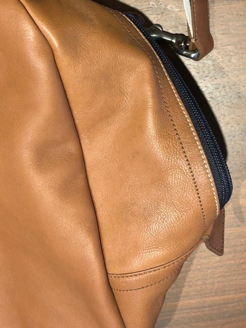 COACH コーチ F70561 ボストンバッグ レザー ブラウン×ネイビー