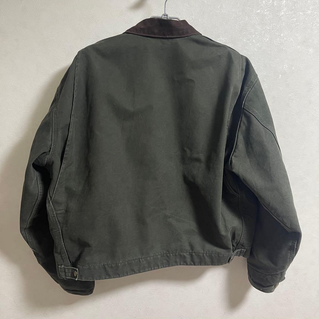 レア Carhartt デトロイトジャケットモスグリーン 2XL J97