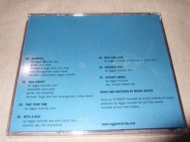 REGGIE MCBRIDE,新品CD,ELEMENTS,レジー・マクブライド
