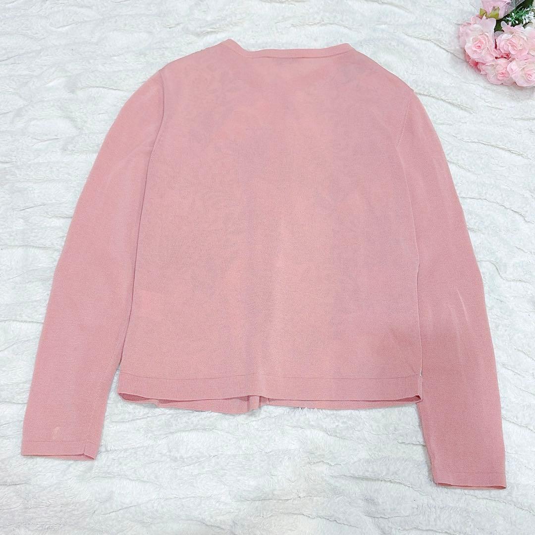 マッキントッシュロンドン　花柄カーディガン ボタニカル　ピンク 38