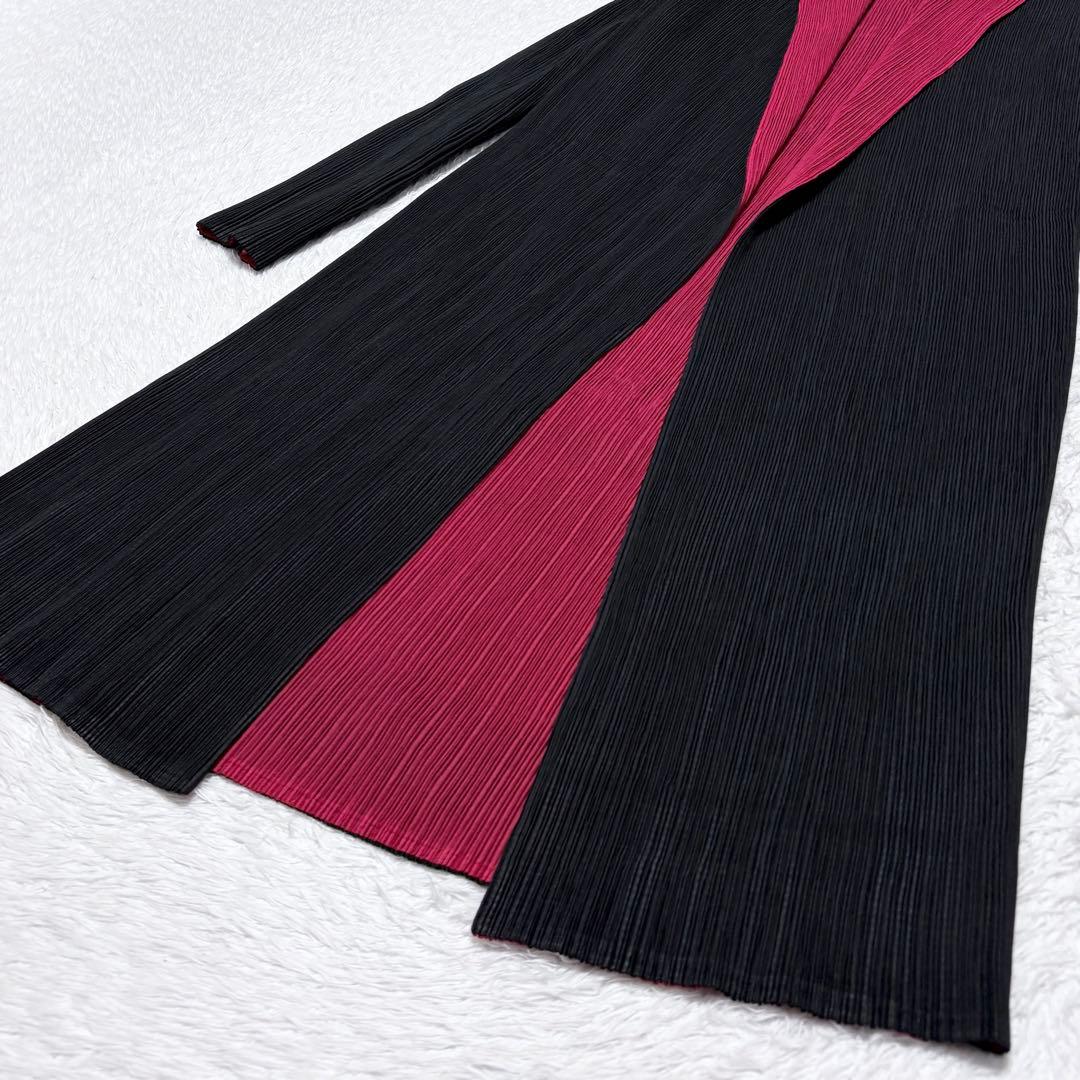 【極美品】2way リバーシブル プリーツ スプリング コート 上品 春 希少