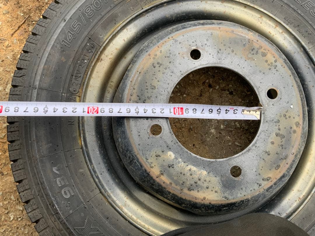 別途送料1500 ボンゴ　スチールホイール　タイヤ　145/80r12