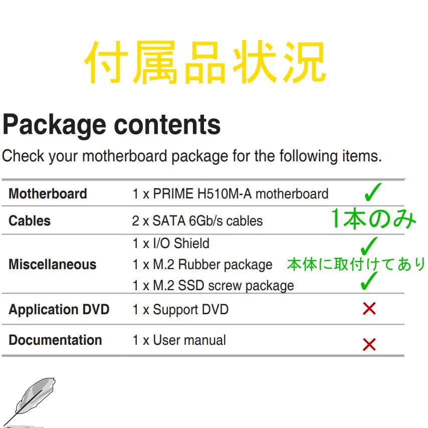 【Windows11認証済／動作保証付き】ASUS Prime H510M-A