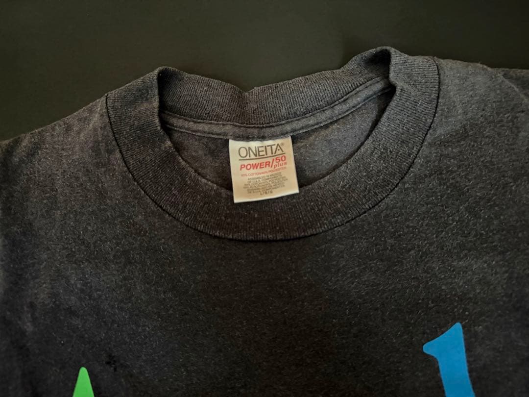 Apple Logo Print Tシャツ ONEITA L 90s