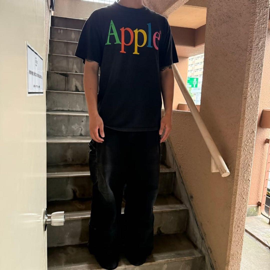 Apple Logo Print Tシャツ ONEITA L 90s