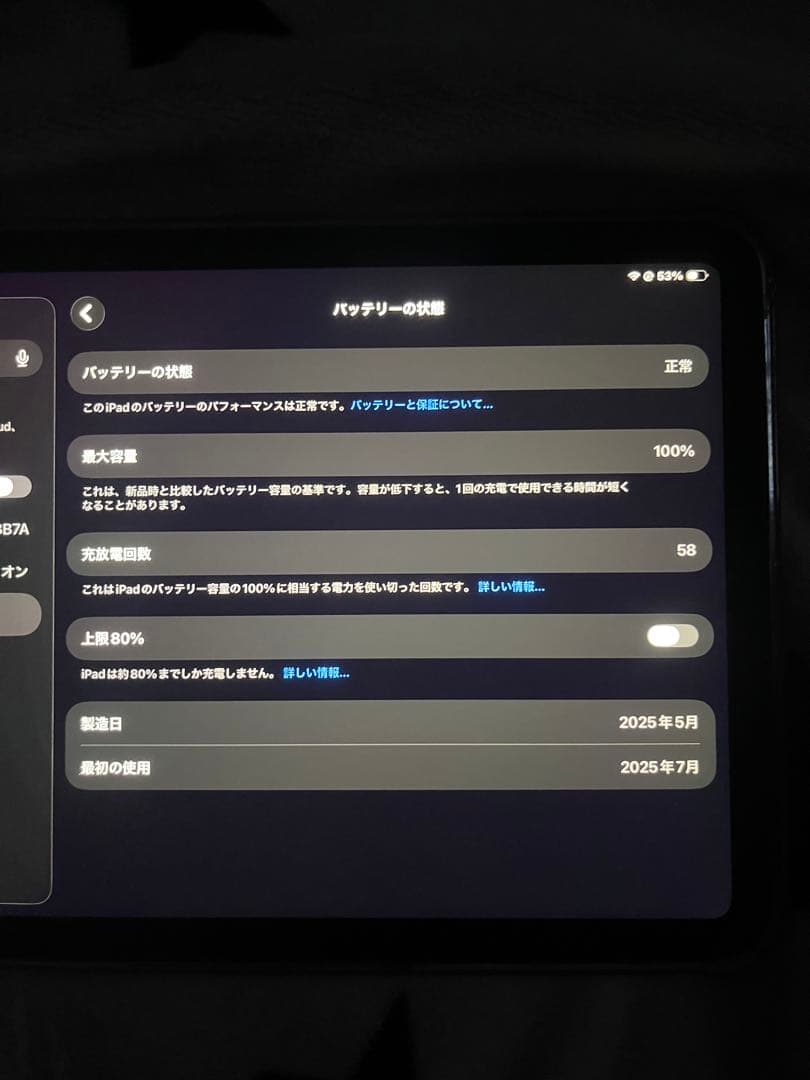 iPad11世代A16チップフィルムケース付属品付き