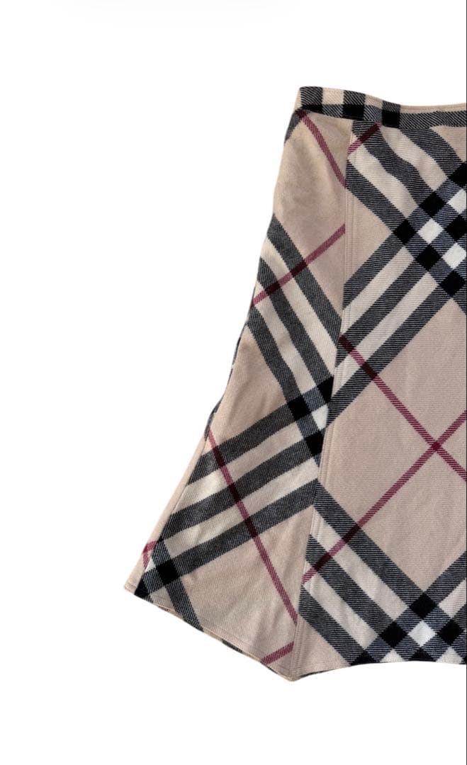 BURBERRY LONDON♡チェック デザイン ロング フレアスカート