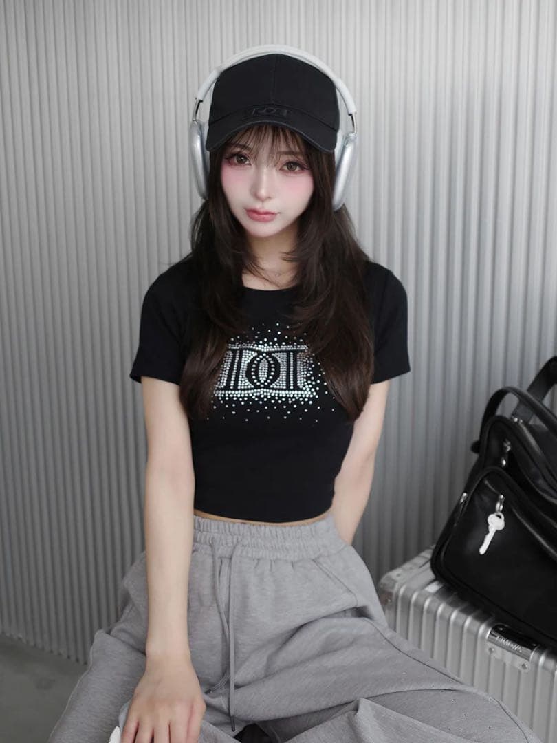 ♡ ダーリッチ Darich ♡ シャイニーDDロゴコンパクトTシャツ