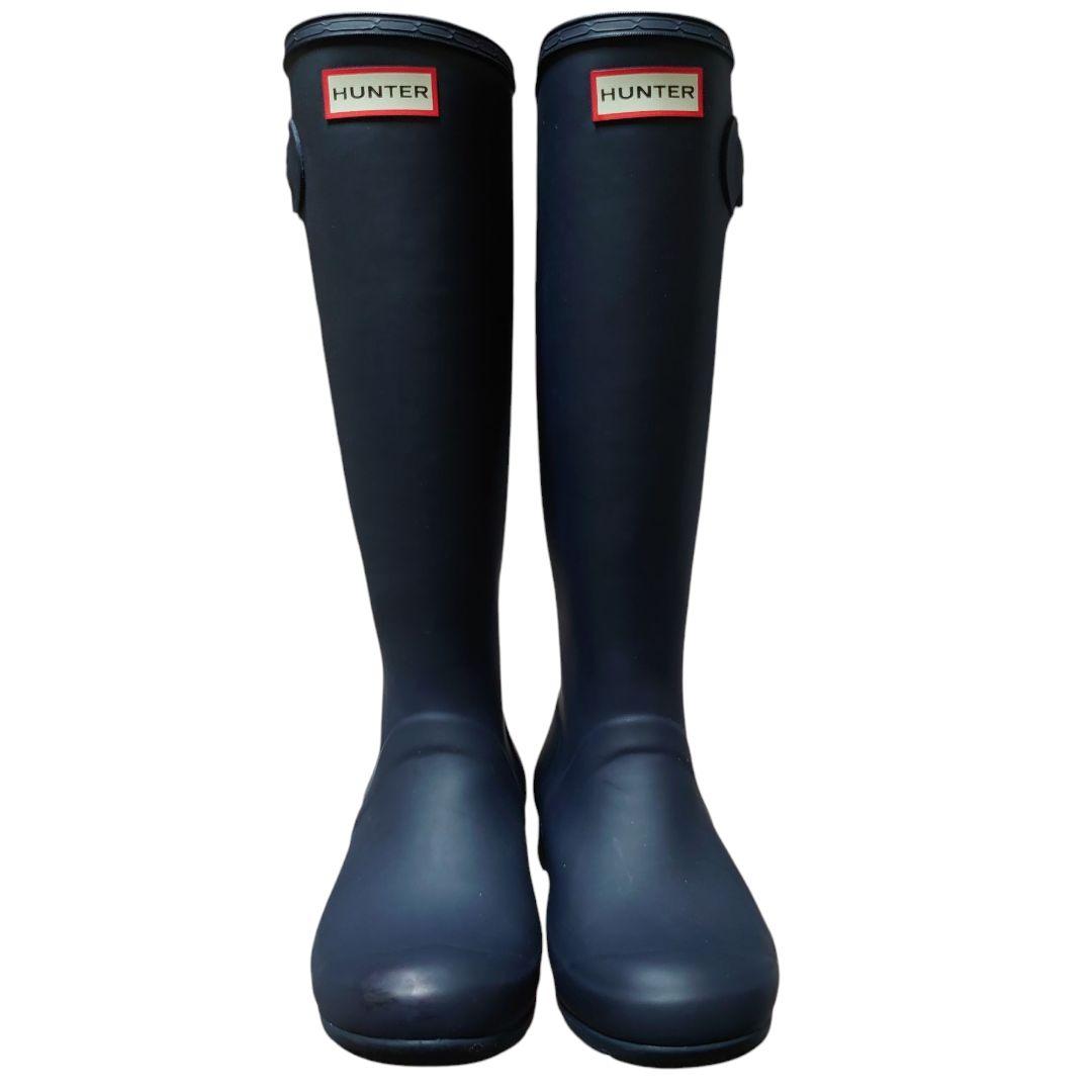 【美品】HUNTER ハンター レインブーツ 雨靴 長靴 23cm