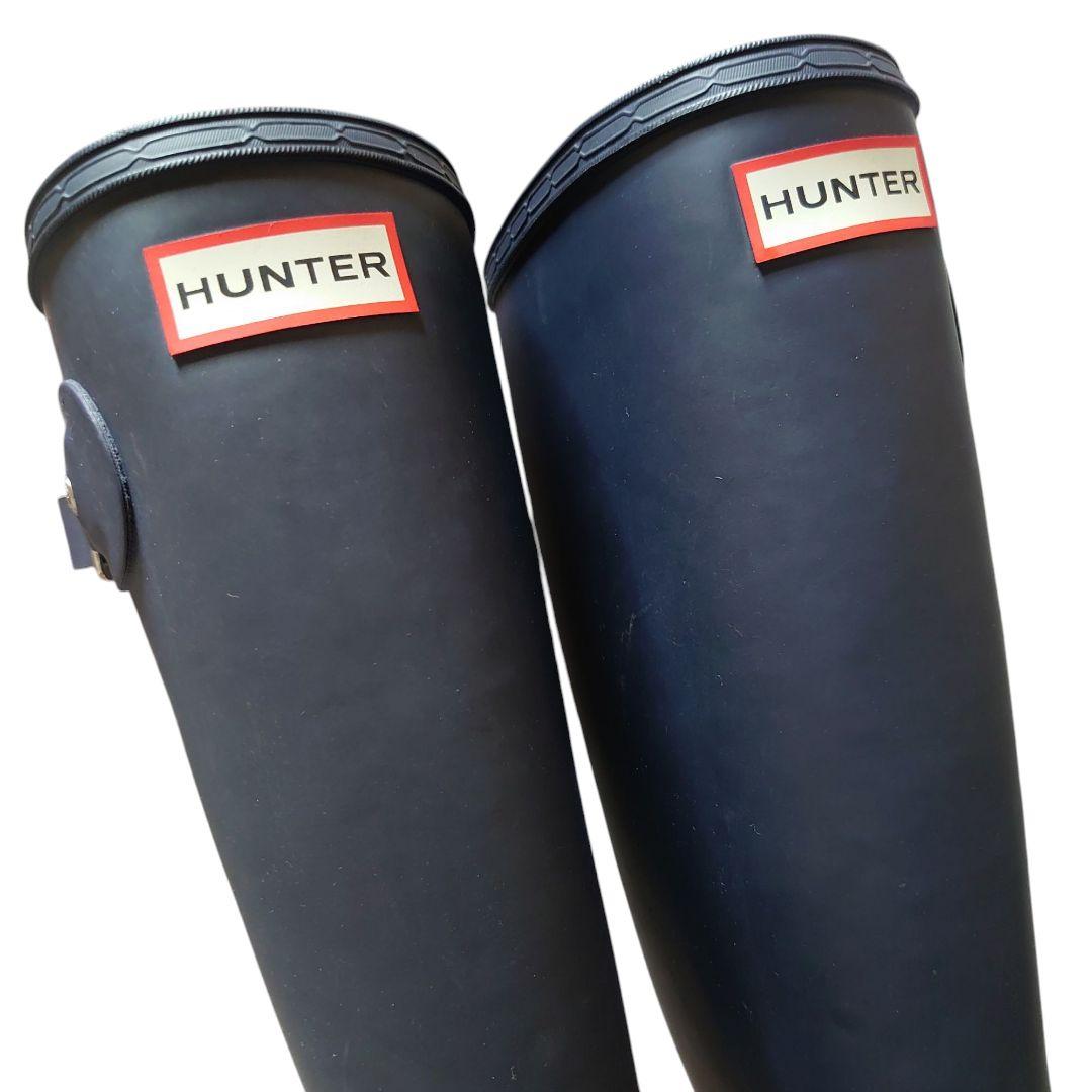 【美品】HUNTER ハンター レインブーツ 雨靴 長靴 23cm