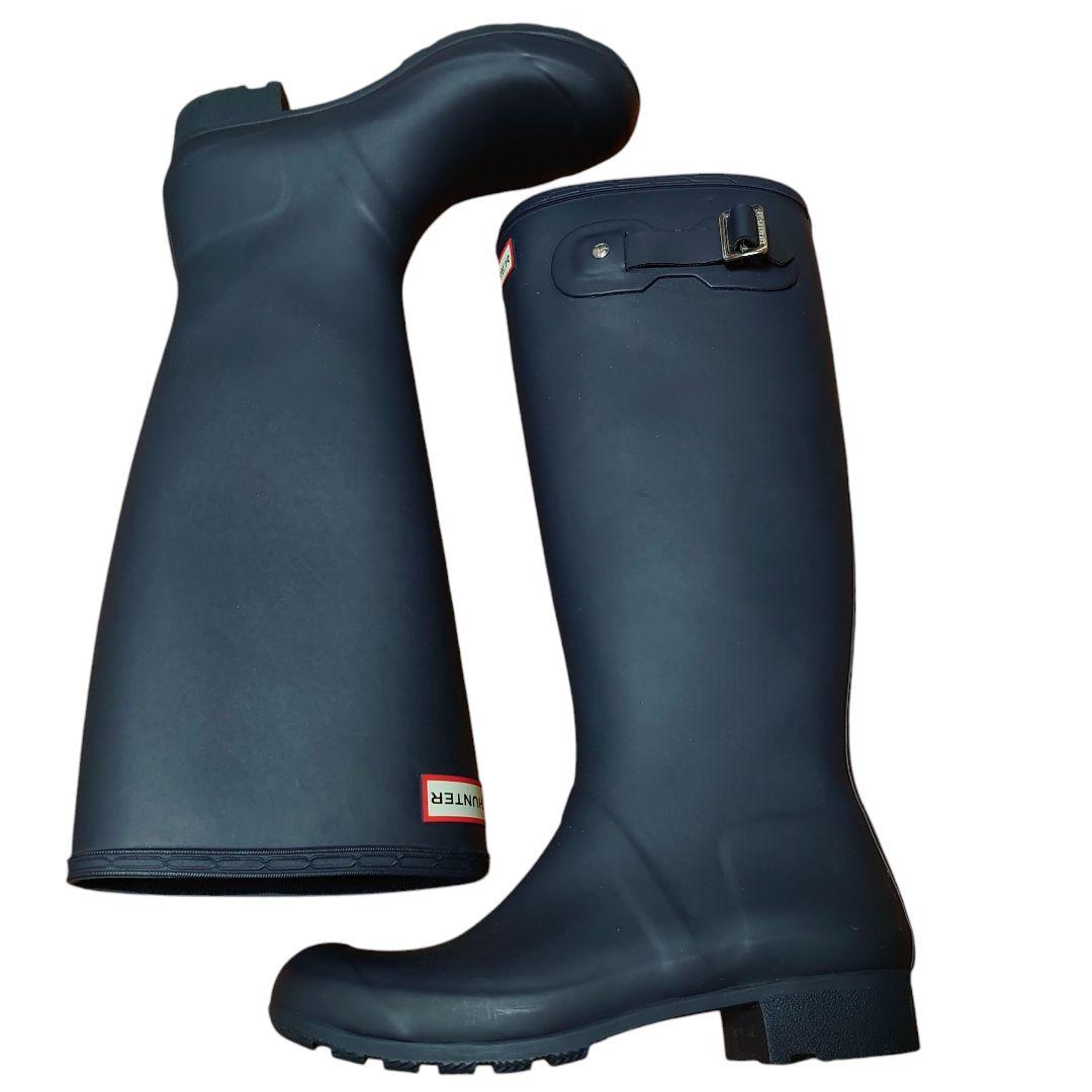 【美品】HUNTER ハンター レインブーツ 雨靴 長靴 23cm