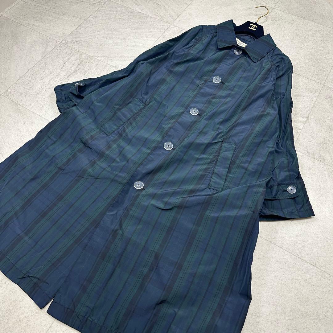 【BEAMS BOY】チェックメモリーコート ロング ブラックウォッチ（1）