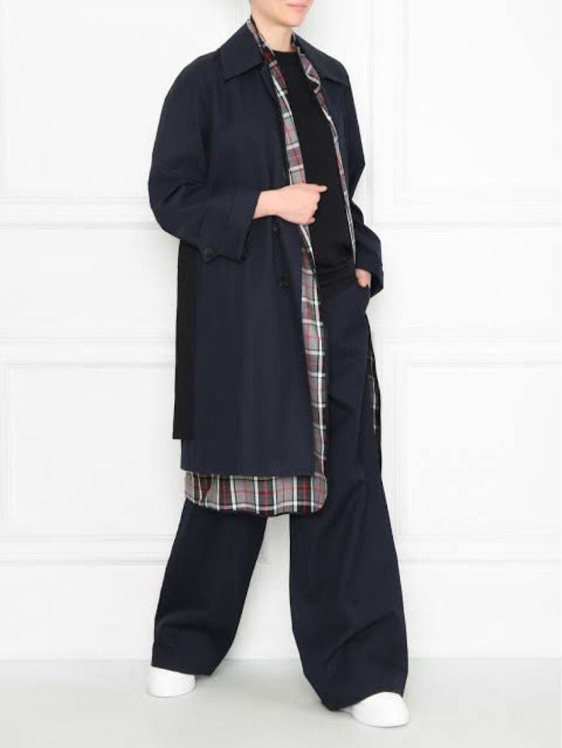 BALENCIAGA ネイビー トレンチコート