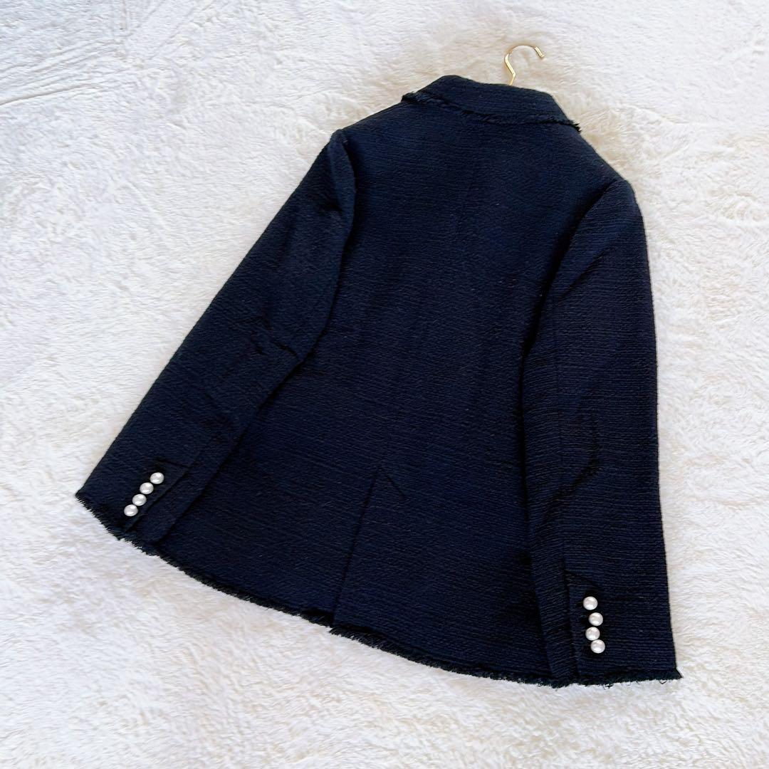 完売人気✨美品【Spick & Span】ツイードダブルジャケット パール 36
