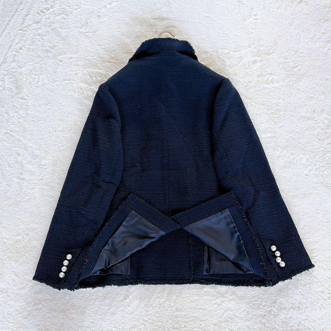 完売人気✨美品【Spick & Span】ツイードダブルジャケット パール 36