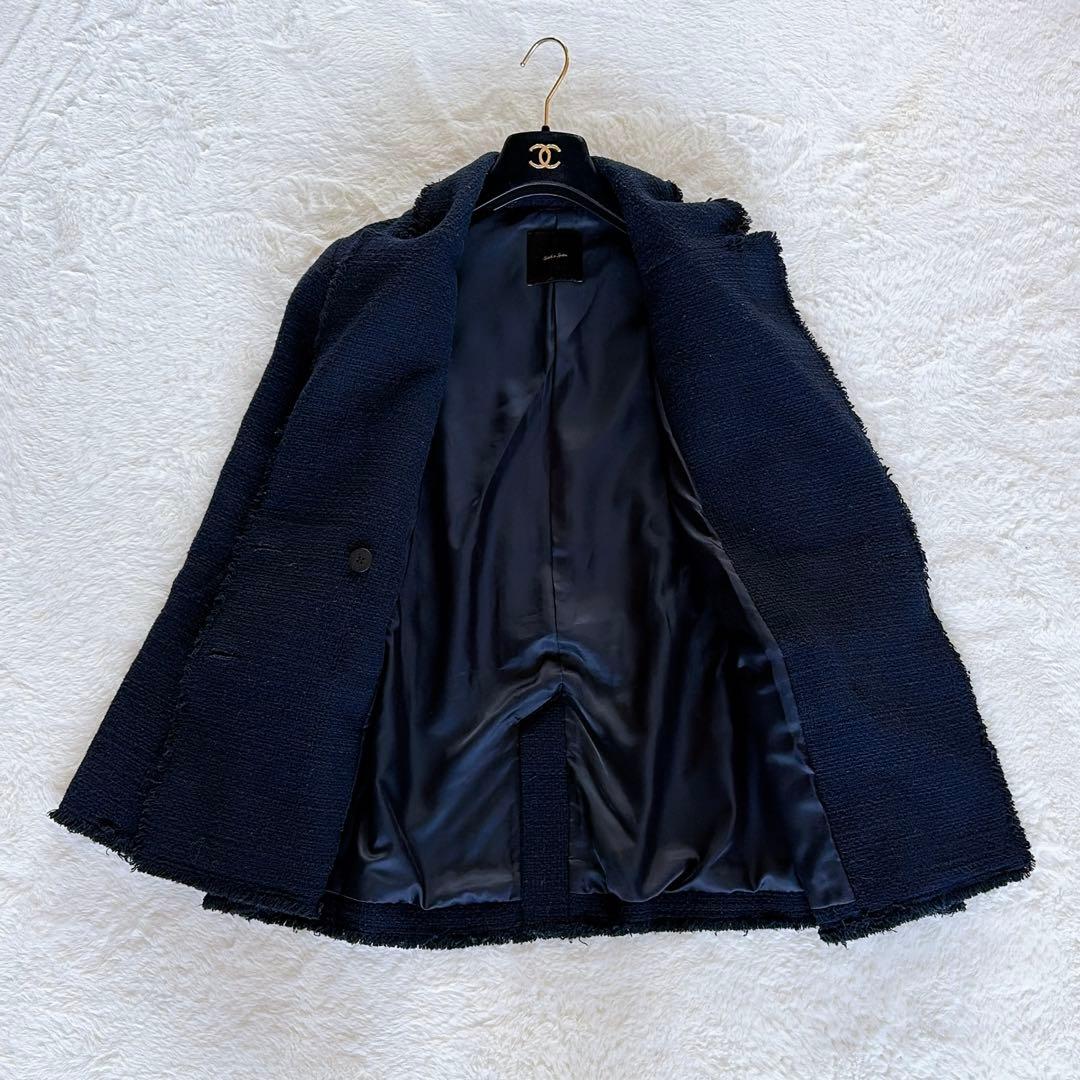 完売人気✨美品【Spick & Span】ツイードダブルジャケット パール 36