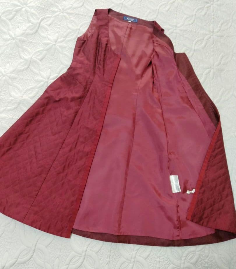 M‘S GRASY エムズグレイシー ジャンパースカートキルティング ボルドー
