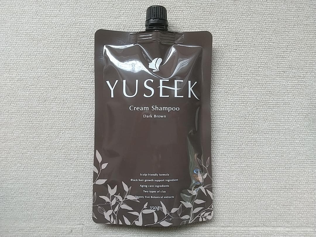 【新品・未開封】YUSEEK　クリームシャンプー　ダークブラウン　350g　2個