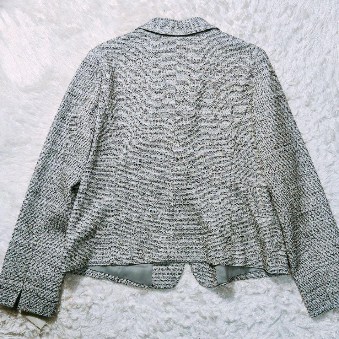 タグ付新品 現行 Leilian レリアン レディース ツイードジャケット L
