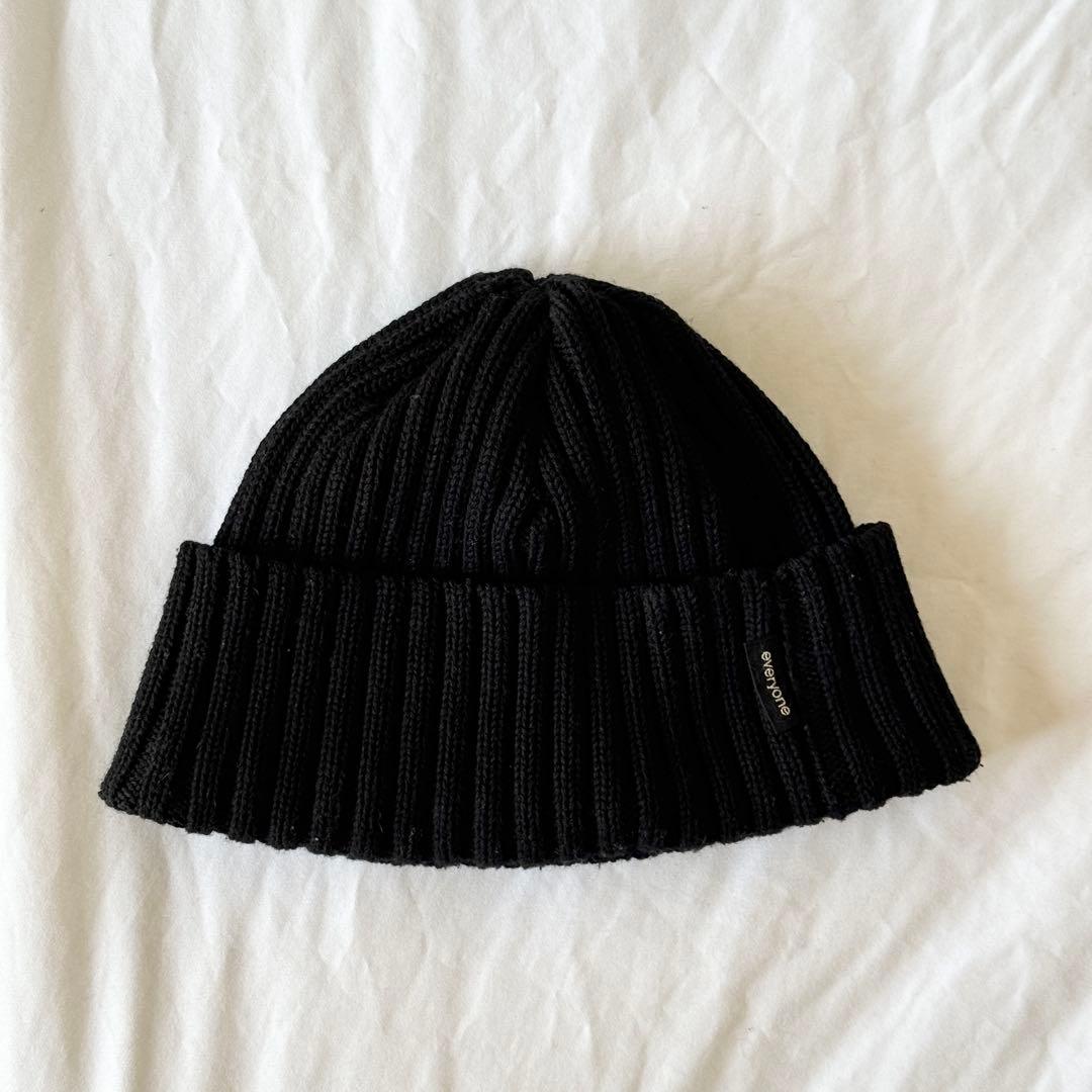 帽子 everyone basic beanie (BLACK)