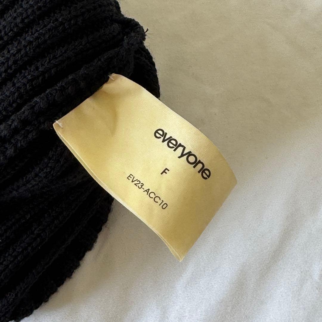帽子 everyone basic beanie (BLACK)