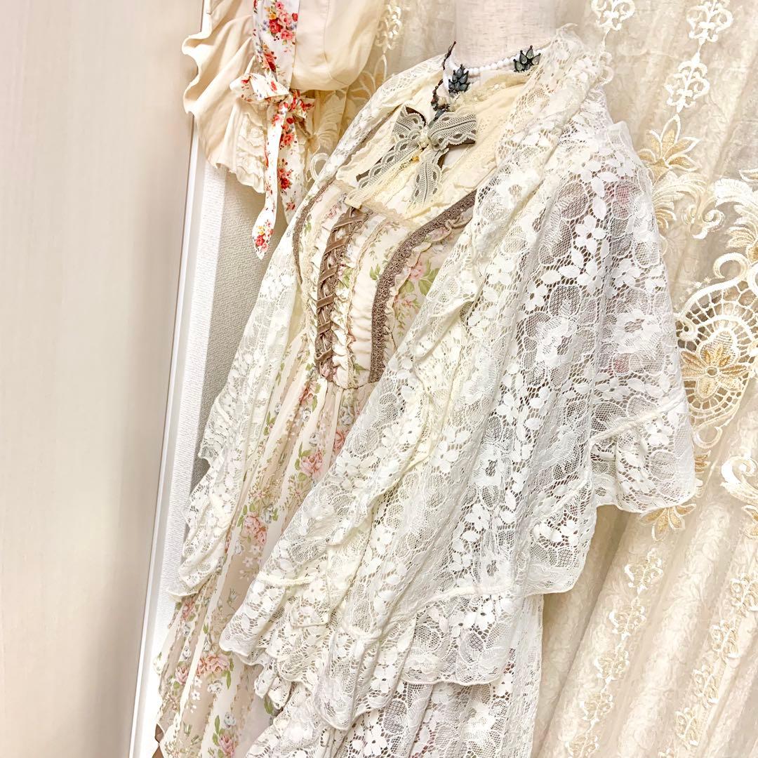 axes femme 3wayカーデ　ケープ　ベスト　Y2K 姫カジ　森ガール