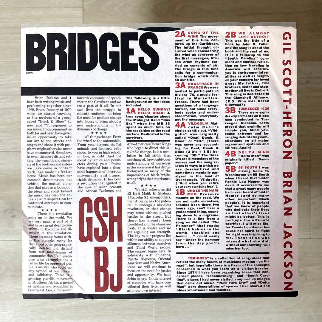 LP/レアグルーヴ/BRIDGES/GIL SCOTT HERON AND...